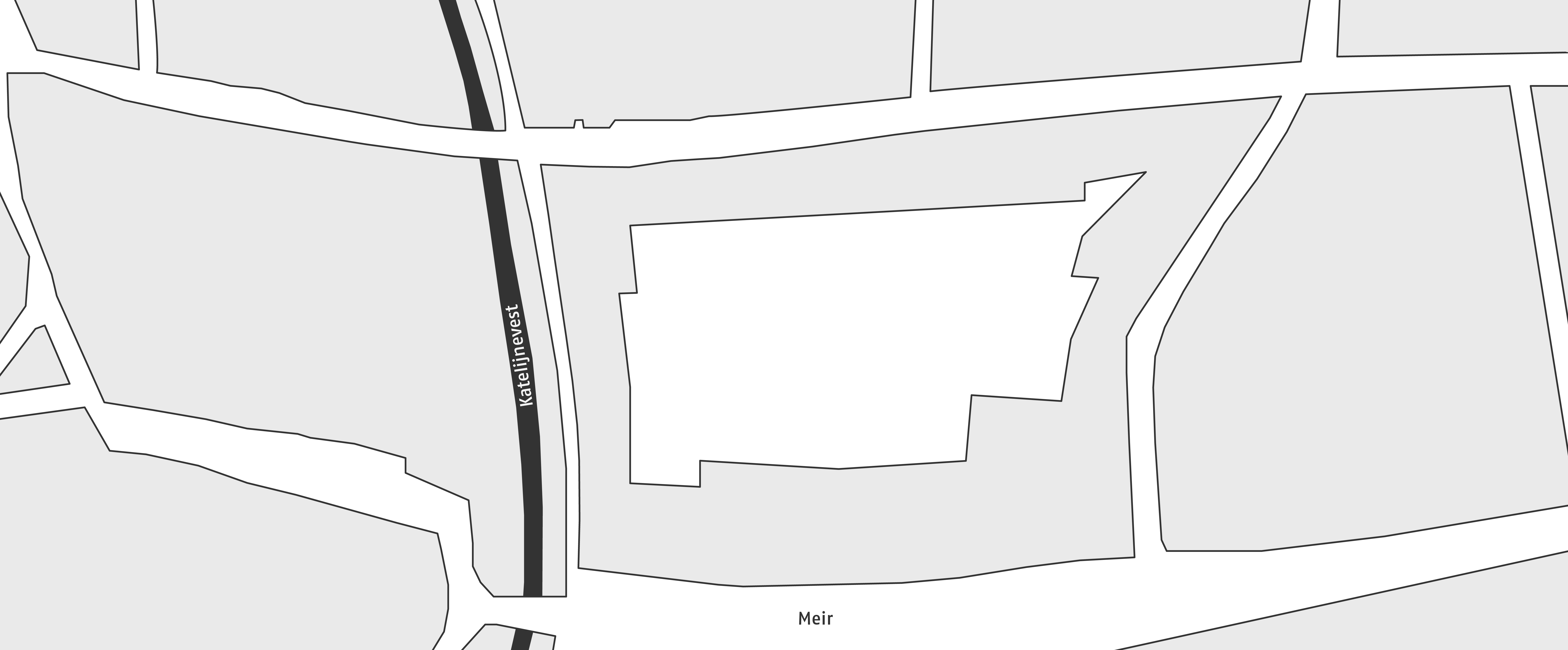 De stedenbouwkundige situatie rondom de Beurs in 1530