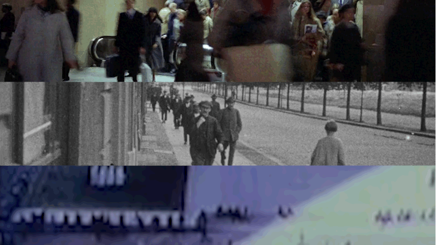 Filmbeelden die de polsslag van de stad laten zien